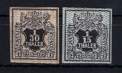 Hannover Mi 10-11 * mit Falz , beide signert, ME 650€