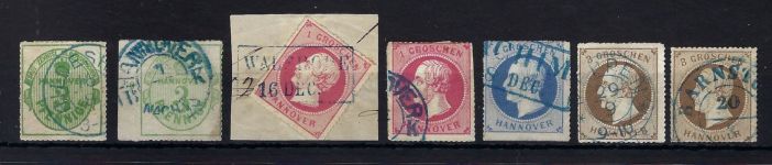 Hannover Lot von 34 Werten, 1 Brief und Ausstellungsblatt, ME 2.806€