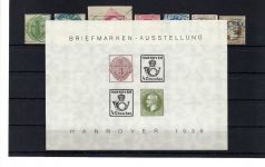 Hannover Lot von 34 Werten, 1 Brief und Ausstellungsblatt, ME 2.806€