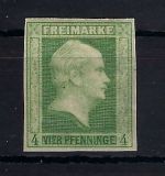 Preußen Mi 5 a * Falzrest und Originalgummi, sig. G. Bühler, ME 150€