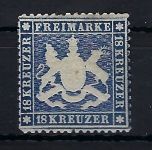 Württemberg Mi 20y* mit Falz+Gummi, sign. in guter Qualität, ME 3.800€