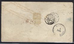 Baden GA-U 3 Kr. + Mi 18 (2) Auslandsbrief Lörrach n. Paris