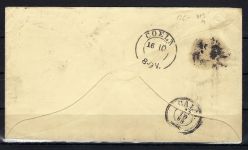 Bremen Vorphilabrief Philadelphia-Köln mit viol. Ra3 Bremen Franco