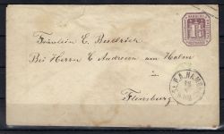 Hamburg GA-U 2a mit K1 St. P.A. Hamburg n. Flensburg + St. P. A. 16/8