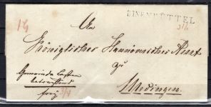 Hannover Vorphilabrief mit L1 Binenbüttel n. Medingen