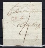 Hannover Vorphilabrief mit rotem L2 124 Embden nach Oldenborg