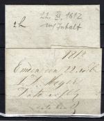 Hannover Vorphilabrief mit rotem L2 124 Embden nach Oldenborg