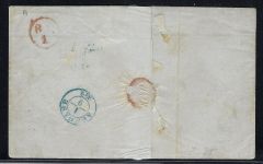 Hannover Mi 3a mit Ra3 Hannover und blauem K2 Ausgabestempel