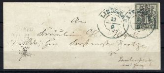 Hannover Mi 9 Vollrand EF mit K2 Leibenau und L3 Minden 12 9 IV Berlin