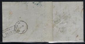 Hannover Mi 10a Paar MeF mit blauem L3 Emden nach Rheine