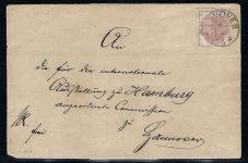 Hannover Mi 13a vollrandig, EF Hannover Ortsbrief