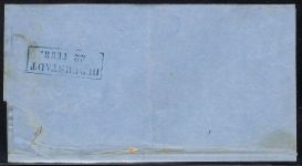 Hannover Mi 13b EF mit blauem Ra3 Hannover + Ankunft Ra2 Duderstadt