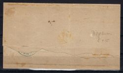 Hannover Nachverwendung auf NDP Diepenau handschriftlich und Federzug