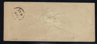 Preußen Mi 10 MeF mit Ra2 Oberstein nach Frankfurt am Main