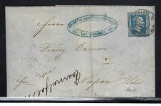 Preußen Mi 7 (ohne WZ) vollrandig als EF aus Coeln