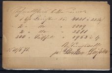 Sachsen Nachverwendung auf DR P1 mit K1 Ausgabest. und K2 Stadtpost