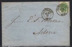 Schleswig-Holstein Mi 9 EF mit K2 Cappeln n. Altona