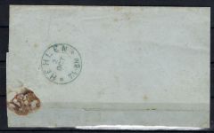 NDP Mi 1 + 5 MiF paketbegleitbrief Hameln n. Hehlen + Ra2 ausgeliefert