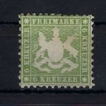 Württemberg Mi 23 a * ungebraucht mit Falz und Gummi, ME 650€