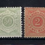 Württemberg 51* ungebraucht mit Falz und Gummi, 52 (*), ME 1.090€