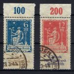 DR Mi 233-234 ° Oberrand, einheitlich gest. und gepr. Infla Berlin