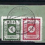 Ost Sachsen, Mi 43 DIIIa+46 DIIIa, Briefstück, gep. Ströh BPP, ME 155€