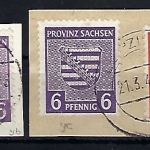 Prov. Sachsen, Mi 76 yb / c Briefstück, gepr. Ströh BPP, ME 330€