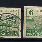 Prov. Sachsen, Mi 85 xa + 86 ya ° und gepr. Jasch / Ströh BPP, ME 400€