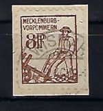 Mecklenburg Vorpommern, Mi 15 b° Briefstück, gep. Thom BPP, ME 170€