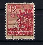 Mecklenburg Vorpommern, Mi 36 x zz °, gep. Thom BPP, ME _._ ohne Preis