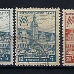 West Sachsen, Mi 162Az, 163Aya, 163AZbI, 164AZ, 165AXb ° u. BPP gep.