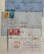 Niederlande, Spezialsammlung aus Mi 4-6 °/Briefe
