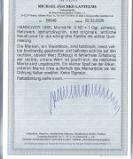 P) Hannover Mi 9 ND (4)**/*, amtl. Neudruck für die königliche Familie