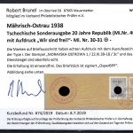 Sudetenland / Mährisch Ostrau Mi 30-31 auf Briefstück mit KB Brunel VP