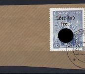 Sudetenland / Mährisch Ostrau Mi 30-31 auf Briefstück mit KB Brunel VP