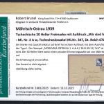 Sudetenland / Mährisch Ostrau Mi 3 Aw Brief, mit KB Brunel VP