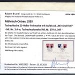 Sudetenland / Mährisch Ostrau Mi 3 Aw Brief, mit KB Brunel VP