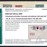 Sudetenland / Mährisch Ostrau Mi 3 Aw Brief, mit KB Brunel VP