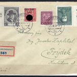 Sudetenland / Mährisch Ostrau Mi 3 Aw Brief, mit KB Brunel VP