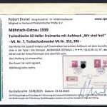 Sudetenland / Mährisch Ostrau Mi 7 Brief, mit KB Brunel VP