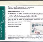 Sudetenland / Mährisch Ostrau Mi 9 Brief, mit KB Brunel VP