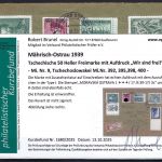 Sudetenland / Mährisch Ostrau Mi 9 Brief, mit KB Brunel VP