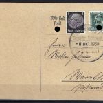 Sudetenland / Reichenberg Mi 34 Postkarte, mit KB Brunel VP