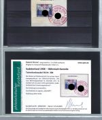 Sudetenland Partie Erinnerungsaufdrucke Marken/Briefe/GA/Briefstücke