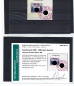 Sudetenland Partie Erinnerungsaufdrucke Marken/Briefe/GA/Briefstücke