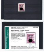 Sudetenland Partie Erinnerungsaufdrucke Marken/Briefe/GA/Briefstücke