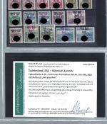 Sudetenland Partie Erinnerungsaufdrucke Marken/Briefe/GA/Briefstücke