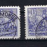 Mecklenburg Vorpommern Mi 33 xb / c °, beide gep. Zierer BPP, ME 540€