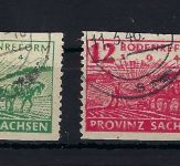 Provinz Sachsen Mi 85-86 wa C °, gepr. Herbst BPP, ME 160€