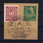 Thüringen Mi 95 AX bs ° Briefstück, gep. Ströh BPP, ME 100€